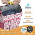 thumbnail image 2 of Pitaya Insulated Cooler Backpack 20L - Dragon Fruit Tropical Exotic Print Design, Leakproof Soft Cooler Bag for Camping, Beach & Picnic, Cute Kawaii Aesthetic Art Illustration, Fits 26 Cans, 2 of 6