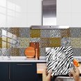 thumbnail image 1 of 10 Sheets Self Adhesive Wall Tiles for Kitchen and Bathroom Backsplash, 30 x 30 cm,（Leopard Patterns）, 1 of 5