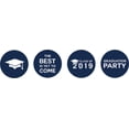 thumbnail image 2 of Darling Souvenir Candy 190 Pcs Graduation Theme Stickers DIY Chocolate Labels-Navy Blue, 2 of 2