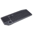 thumbnail image 1 of Teclado táctil inalámbrico de panel táctil con touchpad multimedia hotkey 7 color retroiluminacióna 2.4g dual modo teclado de tv para tableta de computadora portátil, 1 of 7