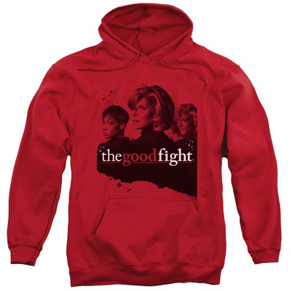 Trevco CBS2515-AFTH-4 The Good Fight & Diane Lucca Maia Adult Cotton & Polyster Pull-Over Hoodie, Red - Extra Large