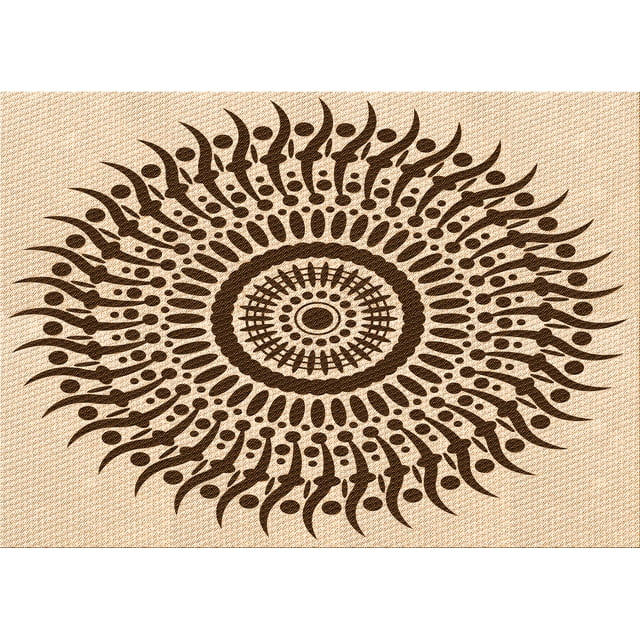 Ahgly Company Machine Washable Indoor Rectangle Transitional Golden Blonde Gold Area Rugs, 2' x 3'