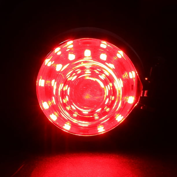 Luz trasera, motocicleta Vintage convexo LED indicador de luz trasera trasera Stop Brake Running Lamp Ecomeon no