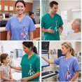 thumbnail image 2 of 6-Piece Fun Nurse Badge Accessories & Pen Set — Includes Retractable Nurse Badge Reels, Cute Nursing Week Gifts, Clip-On Keychains, and Office Colleague Badge Accessories,Multicolor, 2 of 5