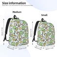 thumbnail image 3 of Naloa Frog With Sweet Canvas Backpack for Men Women Rucksack Casual Travel Daypack College Tote Satchel Bookbag for Teens-Medium, 3 of 7