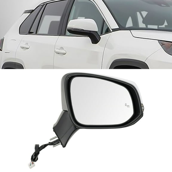 Right Car Side Mirror for 2019-2024 Toyota RAV4 Power Heated Turn Lamp TO1321384