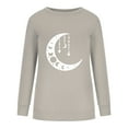 thumbnail image 5 of Patlollav Pntutb Womens Sweatshirt,Ladies Print Loose Long Sleeve Tops, 5 of 7