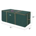 thumbnail image 2 of Elf Stor 83-DT5171 Rolling Duffel Style Christmas Storage Bag with Window for 12 Foot Tree | Green, 2 of 4