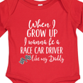 thumbnail image 4 of Inktastic Future Race Car Driver Like Daddy Boys Long Sleeve Baby Bodysuit, 4 of 5