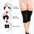 thumbnail image 5 of SNUG360 Wool Knee Warmers - Soft & Breathable Knee Sleeves, Helps Improve Blood Circulation & Relieve Knee Pain (Small (1 Pair), Black), 5 of 5