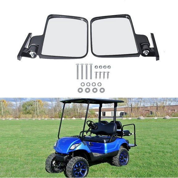 Golf Cart Folding Side View Mirrors Replacement for Club Car Golf Cart HW9008