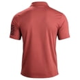 thumbnail image 4 of Kopltyrfg Short Sleeve Polo Shirts for Men Graphic Stretch Casual American Patriotic Raglan Golf Polos for Men Vermilion 3XL, 4 of 4