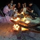 thumbnail image 3 of Sywqhk Acampar al aire libre de acero inoxidable Senderismo Campfire Fire Rack Malla plegable Fire Pit Sywqhk Alta Calidad, 3 of 8