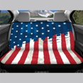 thumbnail image 3 of Chririnla Rear Bench Cover Protectors for Car Interior Automotive, Vintage American Flag Pattern 2 Piece Car Seat Covers Stretch Durable, 3 of 4