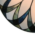 thumbnail image 3 of DENSET 3-Light Vintage Tiffany Style Stained Glass Bowl Shade Flush Mount Ceiling Lamp E26 Chandelier Ceiling Light, 3 of 12