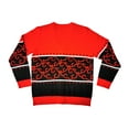 thumbnail image 2 of Naruto Akatsuki Red Clouds Kanji Red Sweater Cardigan, 2 of 3