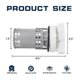 thumbnail image 4 of 2 PCS DC97-16991B Washer Drain Pump Filter Washing Machine Filter for Replaces 4000059 AP5800143 PS8764284, 4 of 5