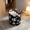thumbnail image 6 of Sports Ball Themed Laundry Basket,Thickened Polyester Fabric Storage Bin,Reinforced Handles,Lightweight and Foldable for Home Daily Storage, 6 of 6