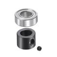 thumbnail image 5 of Unique Bargains Fit for 1/4' Shank Router Bit, 1/4' I.D. 1/2' OD Ball Bearing Bearings Accessory Kit 5 Pack, 5 of 5