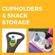 Step2 Whisper Ride II Pink Kids Push Car and Ride On Toy for Toddlers with Easy-Fold Handle