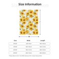 thumbnail image 4 of Throw Blanket for Couch Sofa and Bed, Artistic Marble Pattern Sunflower Super Soft Plush Throw Blanket, Fuzzy Cuteness Comfy Warm Washable Flannel Blanket & Throws for All Season 40"x30", 4 of 5