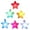 Colorful, variant on Pack of 6 Multicolored Flashing LED Bracelets LED Light Bracelets with Star Adornment for Immersive Party Experience