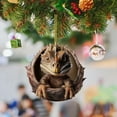 thumbnail image 1 of Xihbxyly Colgante de Dinosaurio Navideño, Decoración Acrílica para Coche, Bonita Manualidad Navideña, Adorno para Árbol Festivo, Etiqueta de Regalo Multiusos, Accesorio para Espejo Retrovisor, 1 Unid, 1 of 3