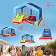 thumbnail image 3 of Qaba Bouncy Castle for Kids with Slide, Ball Pit and Ring Toss Game, Blower, 3 of 10