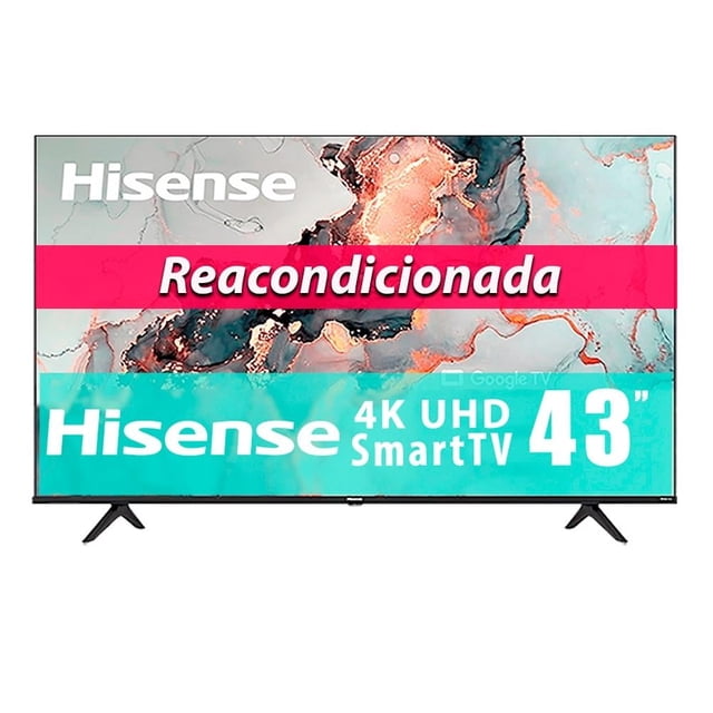 TV Hisense 43 Pulgadas 4K Ultra HD Smart TV LED 43A65H Reacondicionada