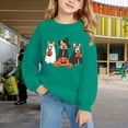 thumbnail image 5 of CPNG Girls and Boys Halloween Sweatshirt Crewneck Long Sleeve Pullover Tops with Corgi Pumpkin Print Loose Casual Daily Pullovers, 5 of 5