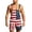 2Red1, variant on Men Bib Overall Shorts Patriotic Independence Day Themed Overall Jumpsuit With Striped Stars Print And Comfortable Fit For Celebration 4th of July Sleeveless Pockets Coveralls