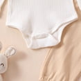 thumbnail image 4 of Staki Baby Girl Winter Clothes Baby Boys Girls Long Sleeve Bodysuit Pants and Cap 3 Piece Outfit Set for Newborn Infant 9 12 Months(Khaki, 9-12 Months), 4 of 6