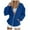 Blue, variant on Gibobby Women's Long Sleeve Coat Ladies Solid Color Zipper Hoodies Pockets Winter Hoodied Sweatshirt Fall Winter Coat(XL,White)