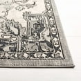 thumbnail image 3 of SAFAVIEH Odyssey Edith Floral Polyester Area Rug, Grey/Dark Grey, 6'7" x 6'7" Square, 3 of 11