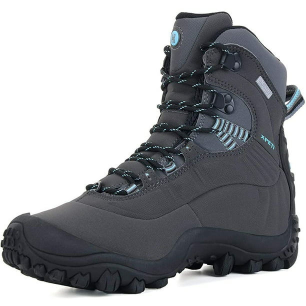 XPETI Waterproof Hiking Boots Warm Outdoor Trail Boots Gray Walmart.com