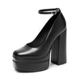 thumbnail image 1 of Zapatos de Plataforma con Tacón Grueso para Mujer DREAM PAIRS SDPU2471W, 1 of 7