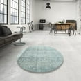 thumbnail image 3 of Ahgly Company Indoor Rectangle Contemporary Dark Sea Green Abstract Area Rugs, 2' x 4', 3 of 6