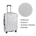 thumbnail image 5 of Uxcell 22 Inch Universal Luggage Protector, Portable Clear Dust Cover, Grey, 5 of 6