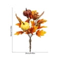 thumbnail image 6 of Fall Artificial Pumpkin & Maple Leaf Floral Bouquet Fall Home Decor And Holiday Decorations Artificial Thanksgiving Table Faux Autumn Floral Arrangements for Home Decor Housewarming Gift, 6 of 6