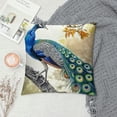 thumbnail image 2 of Orinice Peacock Feathers Graphic Decorative Throw Pillow Cover for Home, Couch, Living Room, Bed, Sofa, Car - 1PC 20x20in, 2 of 5