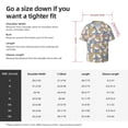 thumbnail image 5 of Balery Cute Rabbit Camisa Casual de Manga Corta con Botones para Hombre, Texturizada, Estilo Cubano, para Playa, Verano-X-Large, 5 of 5