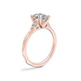 thumbnail image 3 of 0.65 Carat Excellent Oval Cut Natural Diamond Halo Beautiful Ring for Anniversary Solid 18K Rose Gold Size 4.5, 3 of 8