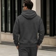 thumbnail image 4 of Men's Full Zip Hoodie Long Sleeve Casual Sweatshirt with Chest Pocket Drawstring Soft Fall Zip Up Hoodie, 4 of 6