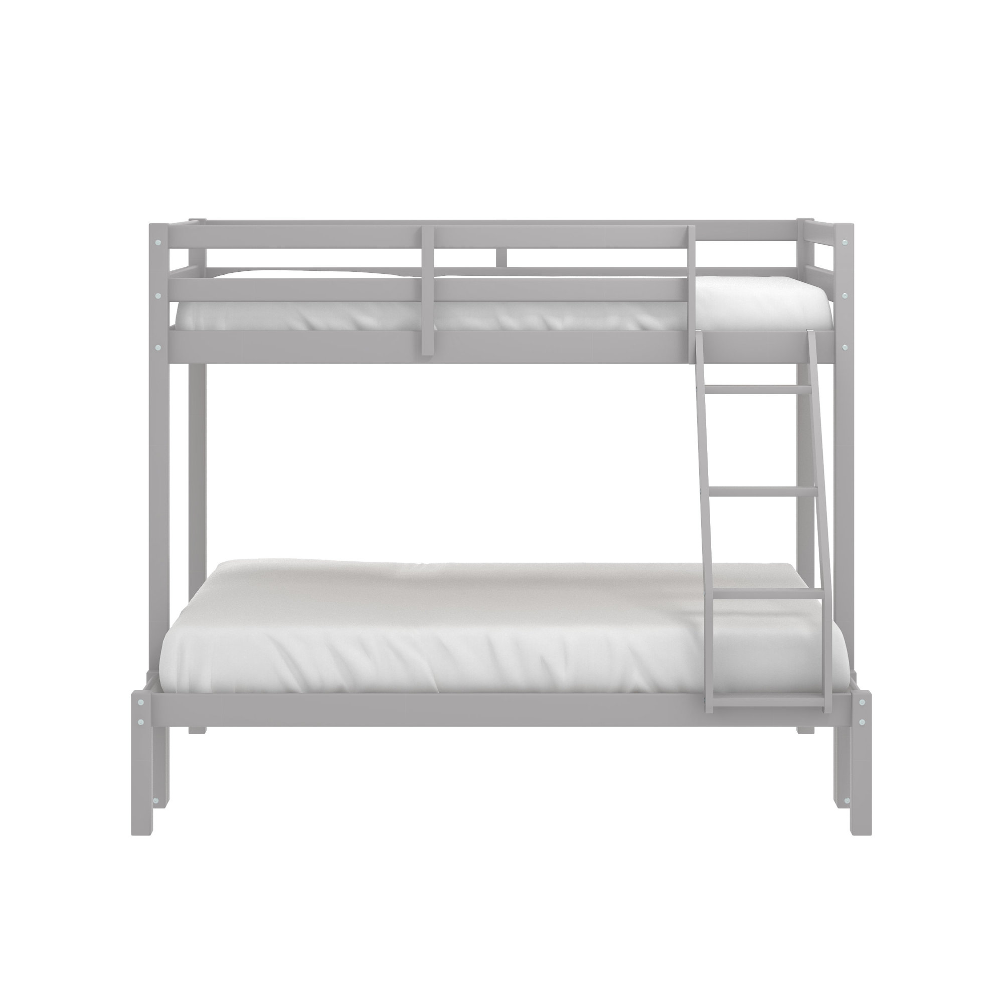 Campbell Wood Twin over Full Convertible Bunk Bed, Gray