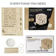 ROKR Puzzle Box 3D Wooden Puzzle Model Kits Birthday Gift for Adults and Teens(LK502 Treasure Box)