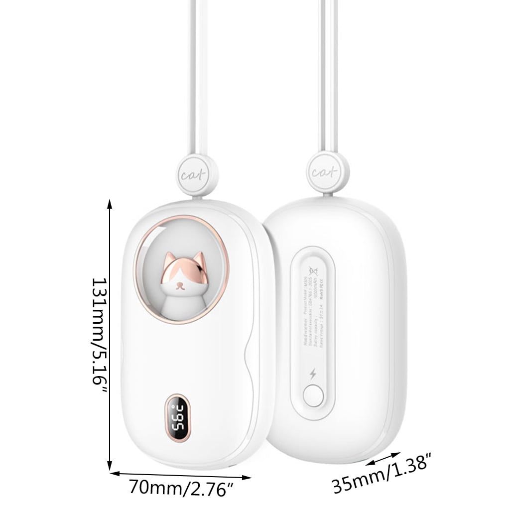 ZPAQI Mini Hand Warmer Handy Cartoon for Cat USB Rechargeable Electric Warmer