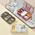 thumbnail image 1 of Neinkie Travel Pill Organizer Moisture Proof Small Pill Box for Pocket Purse Daily Pill Case, 1 of 6