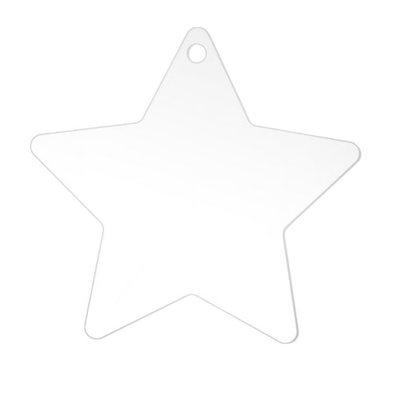 White Acrylic Christmas Ornaments Blank Ornaments 3.15 Inches Xmas Acrylic Snowflake Decor Hanging Gift Tags for DIY Crafts Projects Home Decor Holiday Party Gifts Supplies