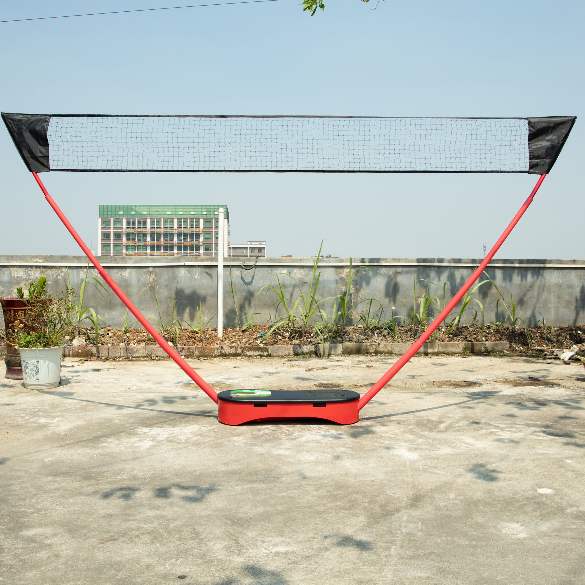 3 in 1 Portable Badminton Volleyball Net Set Outdoor Beach Backyard Case Se 