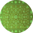 thumbnail image 1 of Ahgly Company Indoor Round Persian Green Traditional Area Rugs, 8' Round, 1 of 1